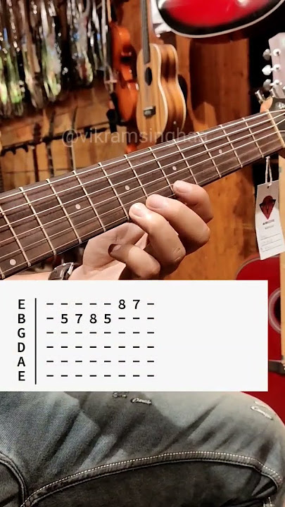 are re are - dil tho pagal hai | guitar tutorial with tab | Sharukh khan