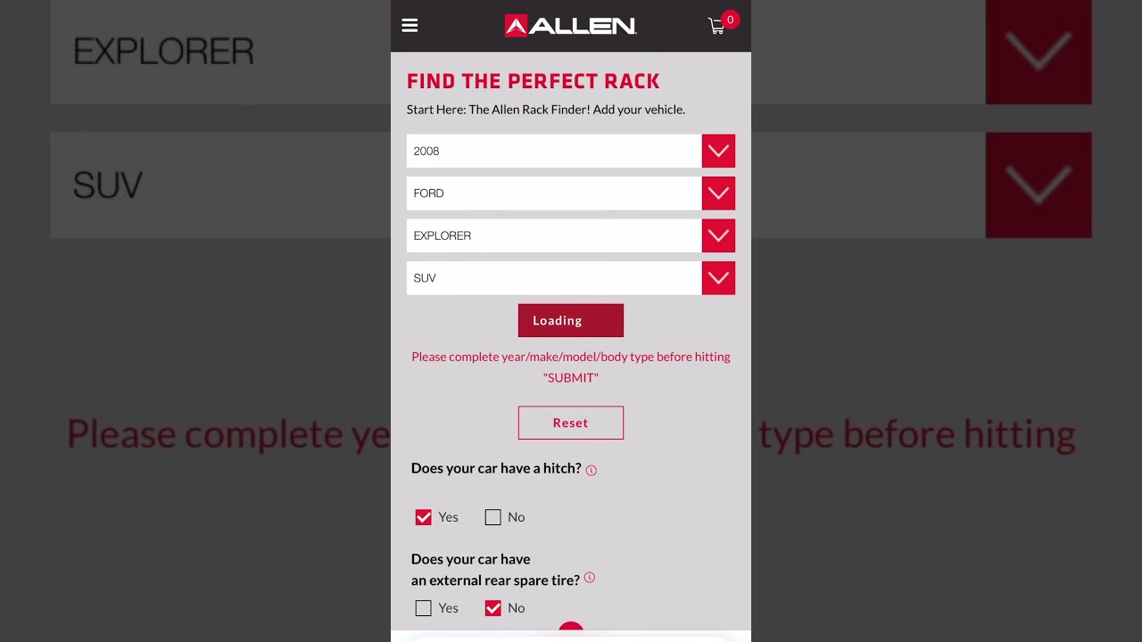 Allen rack finder deals