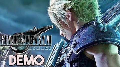 FINAL FANTASY 7 REMAKE DEMO Gameplay Walkthrough - No Commentary