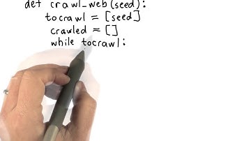Crawl Web Loop - Intro to Computer Science