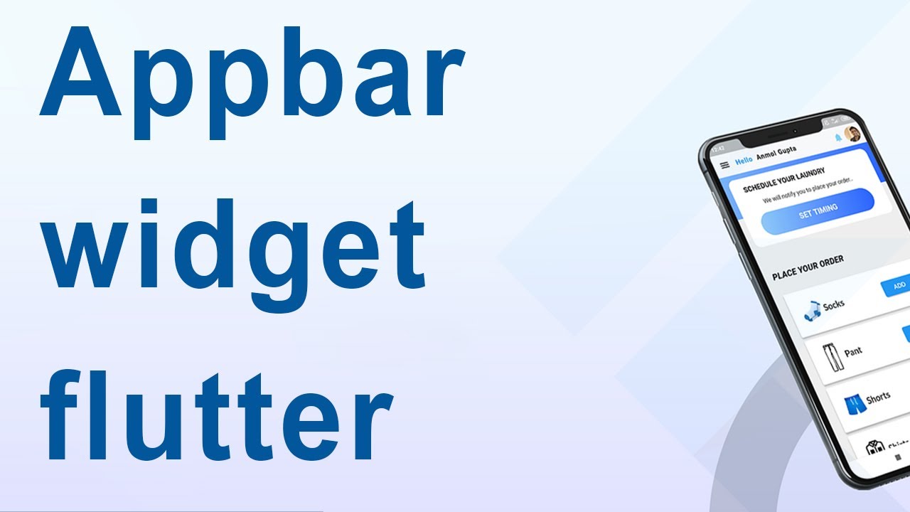 AppBar widget flutter - YouTube