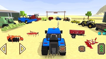 I present to you all the necessary equipment to maintain a beautiful farm - Blocky Farm & Racing 4K