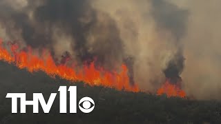 Raging wildfires burning on West Coast