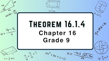 How to solve theorem 16.1.4 Class 9 Chapter 16 | Expert math tips | Mathematics knowledge
