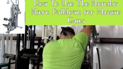 Better Than Cable Pulldowns??? The Nautilus Nitro Lat Pulldown Machine