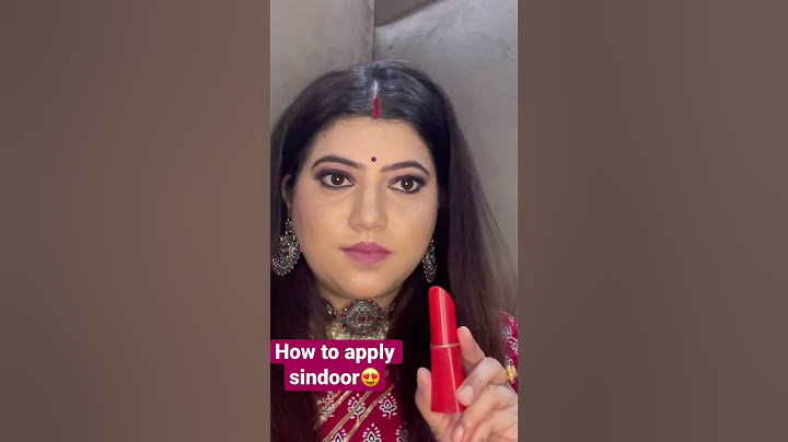 सिंदूर लगाने का आसान तरीका।How to apply dry sindoor in summers| #hack #shorts #sindoor