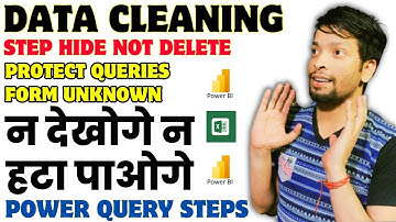 HIDE Power Query Transformation Steps from Excel| Reusable M Codes through excel or Power BI