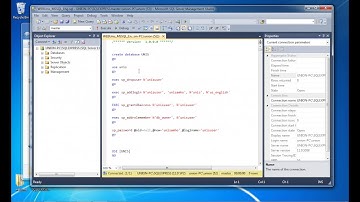 UNIS WEB - Creating Database for UNIS WEB