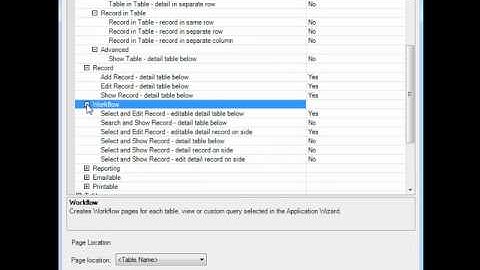 New Page Options - Iron Speed Designer V7.1