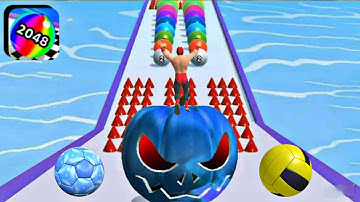 Ball Run 2048 Max Pro Level All Mobile Gameplay Walkthrough Android IOs Alltrailer Relaxing Video TR