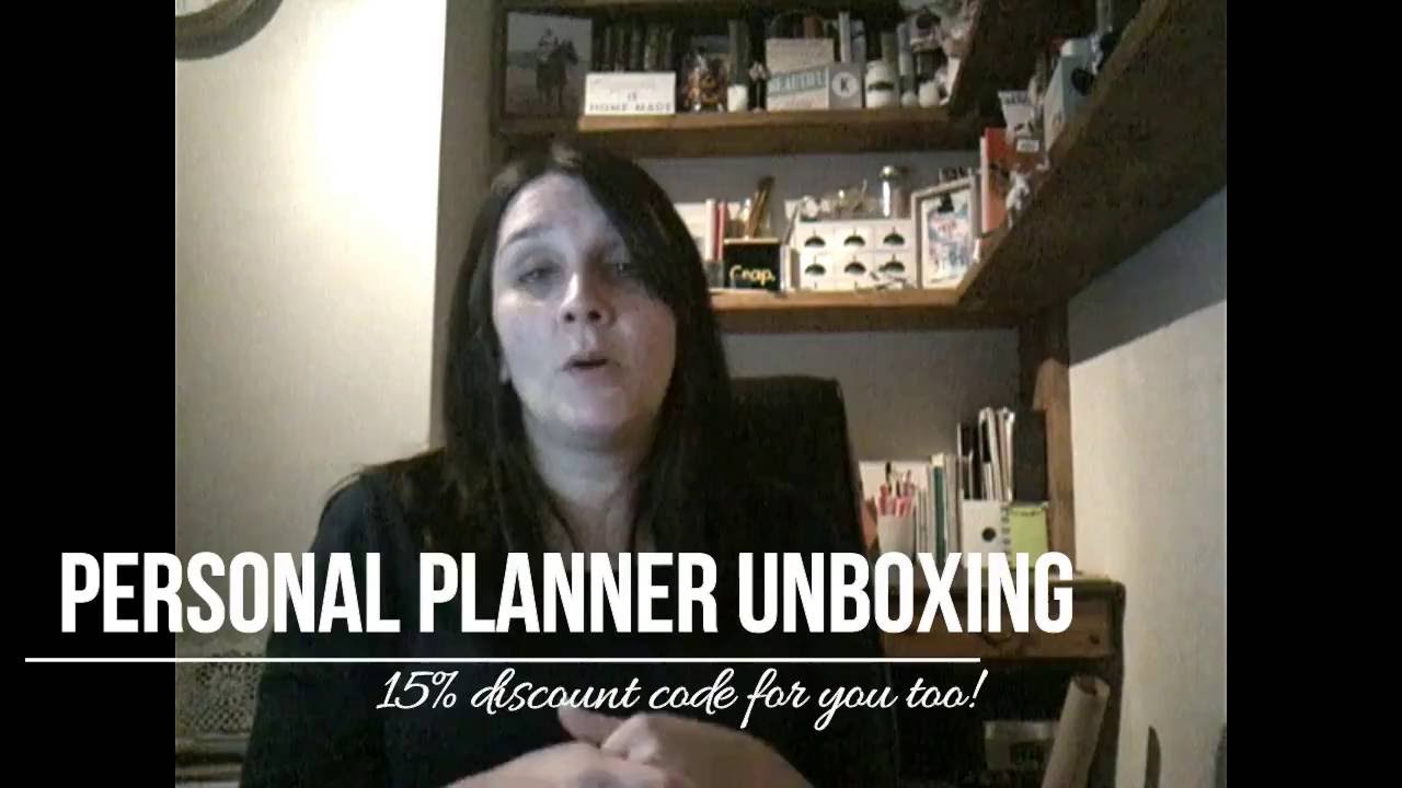 Personal Planner Unboxing with 15 discount code! YouTube