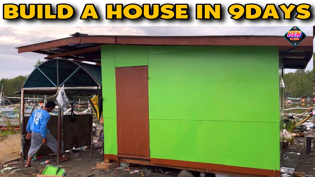 BUILDING A HOUSE IN 9 DAYS With 40K BUDGET (12ft*10ft) @renvlogs15 ...