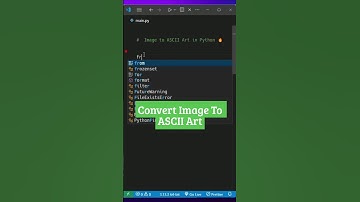 This Python Code Turns Any Image into ASCII Art 😲💻 #shorts #python  #coding #correctcoding