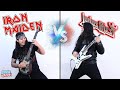 IRON MAIDEN vs JUDAS PRIEST  (Guitar Riffs Battle)
