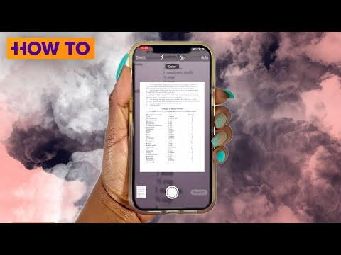 How to scan PDF's on your phone with iPhone