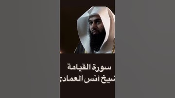 من سورة القيامة للشيخ انس العمادي | التلاوة كاملة على قناتنا في اليوتيوب