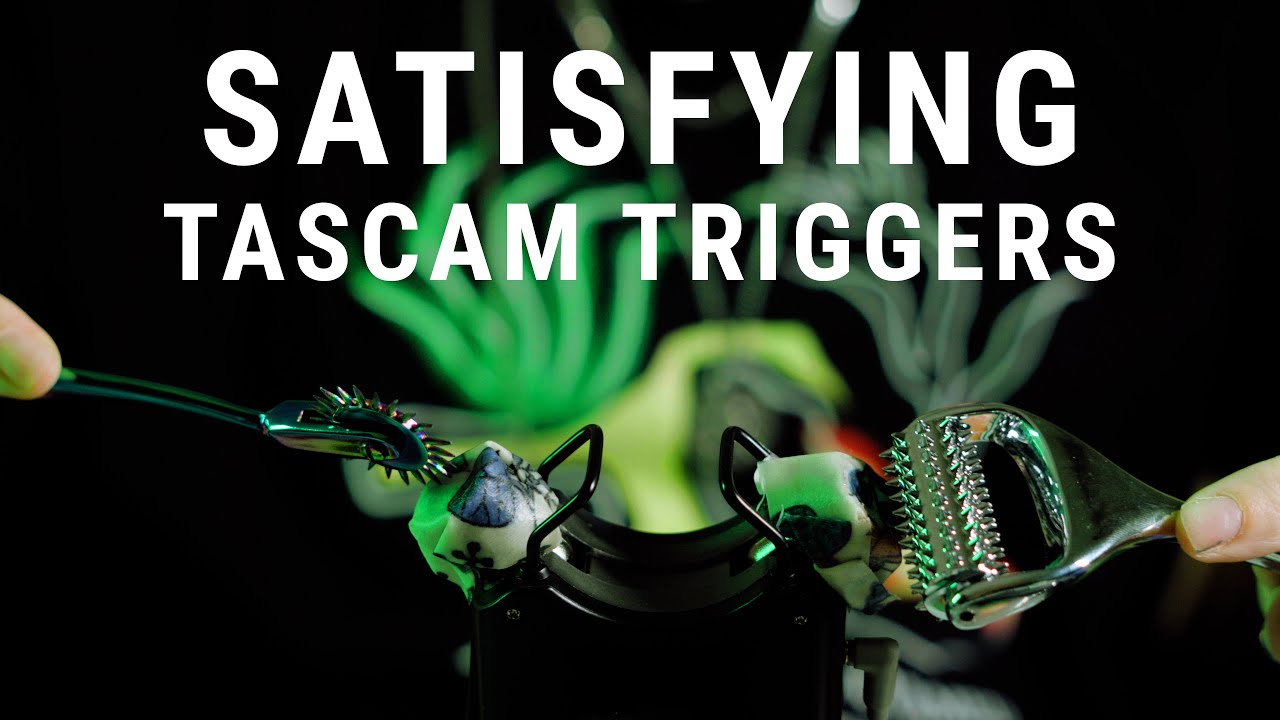 ASMR | Most satisfying Tascam mic triggers + beeswax wrap | Relax + fall asleep | guaranteed tingles