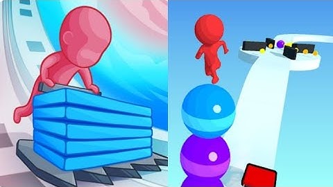 ✔Stack Colors 🆚️ Stack Rider - Top Free Mobile Video Gameplay Walkthrough iOS, Android  #gaming