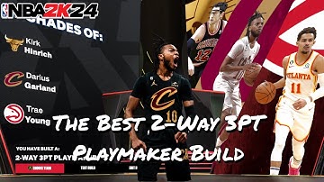 *NEW* NBA 2K24 THE BEST 2-WAY 3PT PLAYMAKER BUILD AND BADGES IN THE GAME!