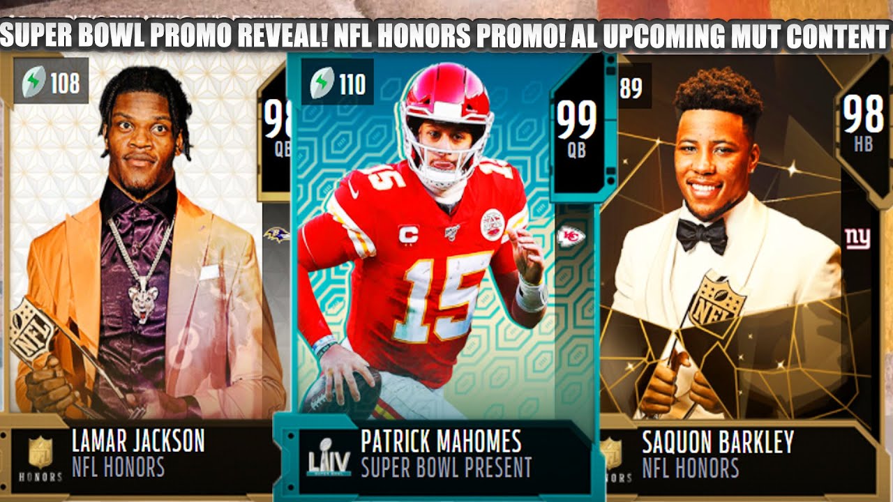 SUPER BOWL PROMO REVEAL! NFL HONORS PROMO! THE FIRST 99 OVR! ALL UPCOMING MUT CONTENT! | MADDEN 21