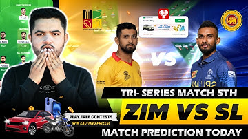 SL vs ZIM Dream11, SL vs ZIM Dream11 Prediction, Sri Lanka vs Zimbabwe 4th T20I Match
