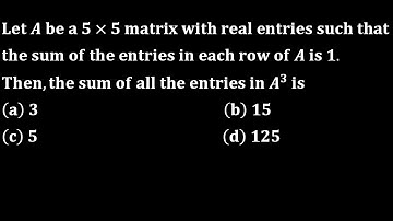 csir net june 2014 each sum of  the matrix is eigenvalues of the matrix and its properties