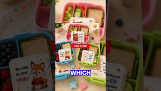 Lunch Box Notes for Kids | Cute School Lunch Ideas for Kids  #Shorts