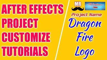 Dragon Fire Logo tutorial in Adobe After Effects Project Customize