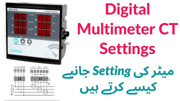 Digital Multimeter Setting And Wiring | Urdu | Hindi