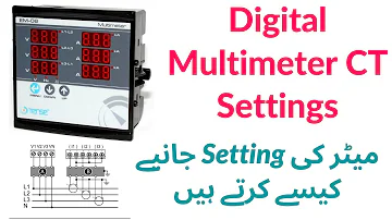 Digital Multimeter Setting And Wiring | Urdu | Hindi