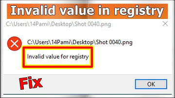Fix Windows 11/10 /8.1/7 Invalid Value For registry JPG/JPEG/PNG | Fix Invalid Value for Registry