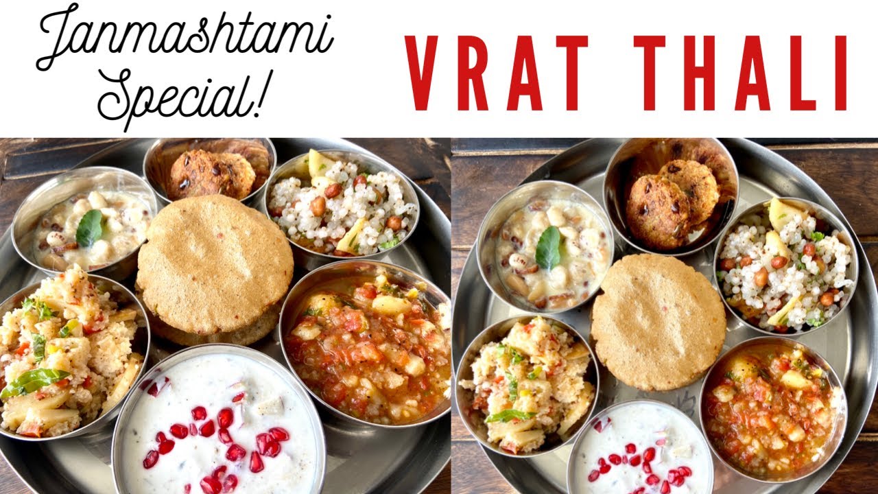 Vrat Thali | Janmashtami Special | 100th Video Special | ManJeet Kitchen