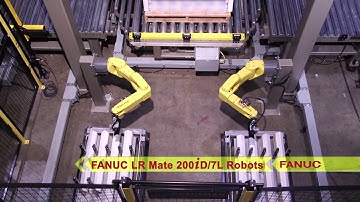 Dual Case Robotic Palletizing System with Corner Board Stretch Wrapper - Kaufman Engineered Systems