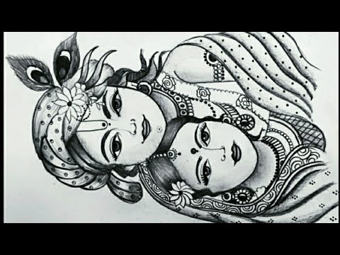 Radhakrishna Drawing by Tapaswi Kanagala  Fine Art America