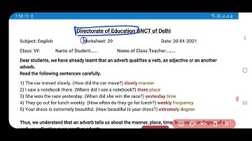 english worksheet 29 class 7 (20/1/2021) / worksheet english 29 class 7/english worksheet 29 class7