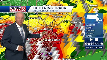 Video: Severe thunderstorm warning issued in and around Boston