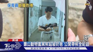 壽山動物園黑熊超級奶爸「帶熊」紀錄大公開｜TVBS新聞 