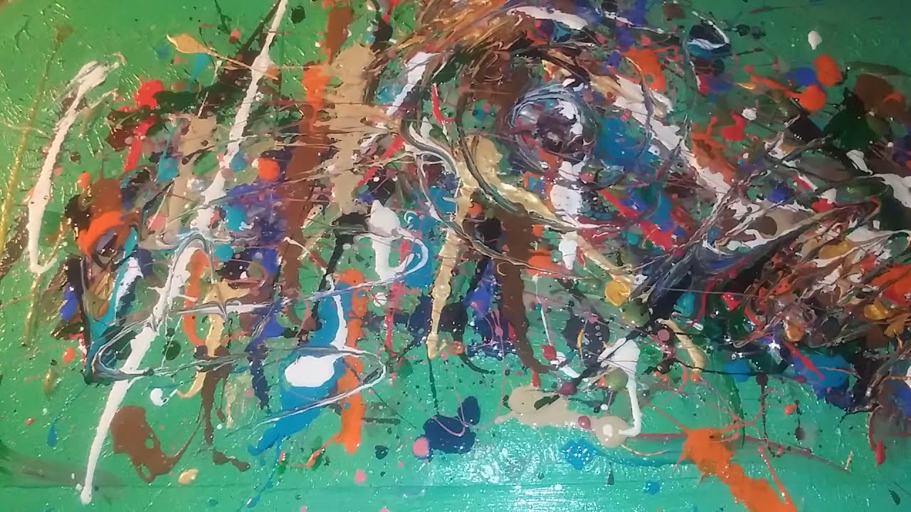 How to: paint abstract expressionism - a triptec in time F.L.O.P. #11 (part 2 of 3)