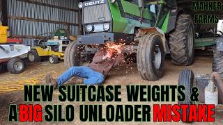 Deutz DX140 Suitcase Weights Install + a Bad Silo Unloader Buy