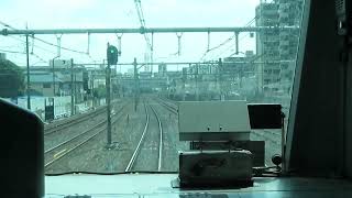 高崎線 E233系3000番台 普通 熱海 行 前面展望 大宮駅→浦和駅 2024.03.20