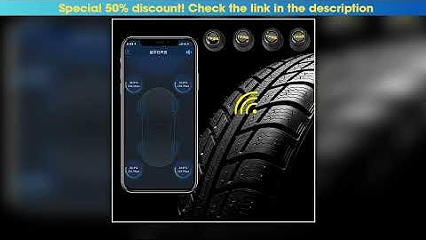 Android iOS BLE TPMS Universal Car Tire Pressure Sensor Bluetooth 40 50 External Alarm Tire