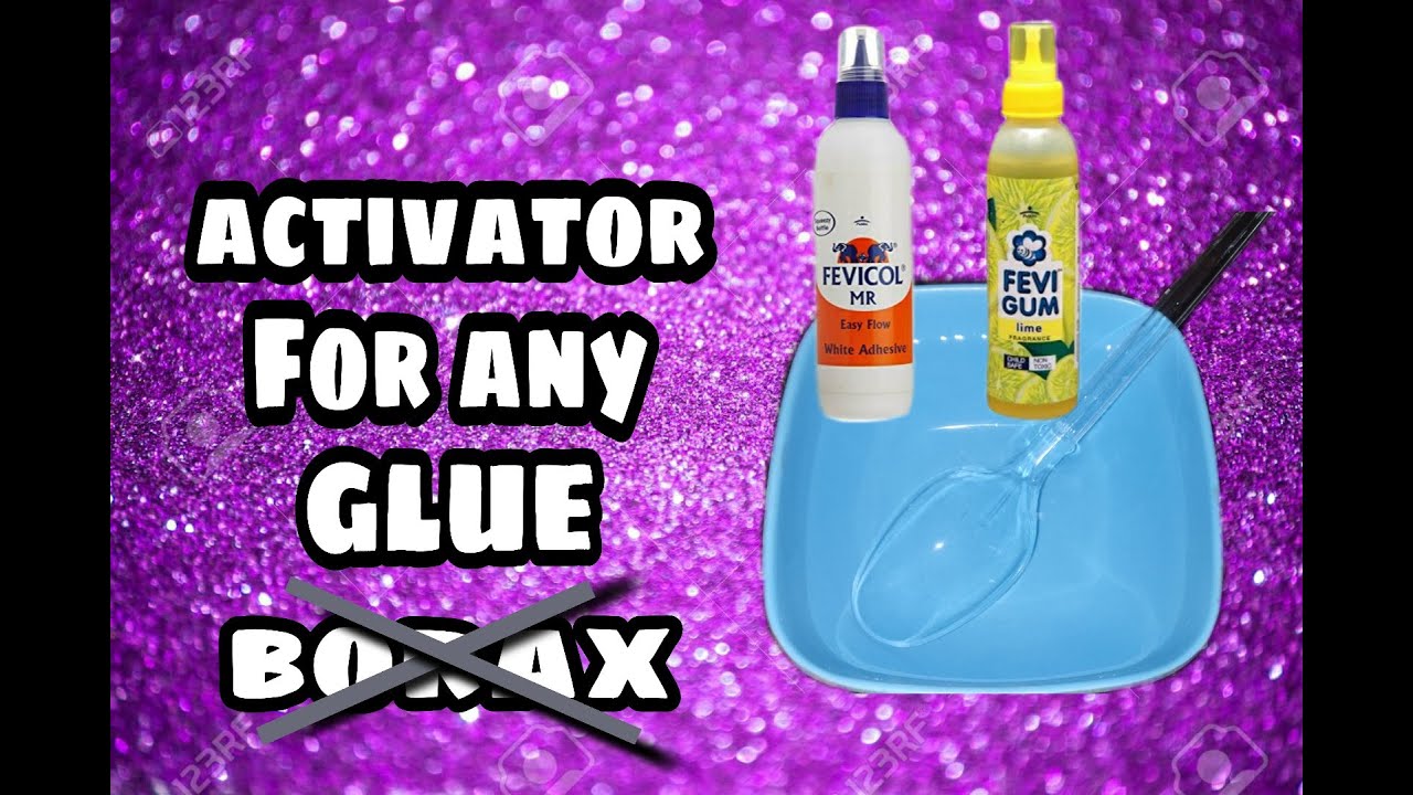 How to make slime activator without contact lens solution and borax!!  Activator for any glue!! 