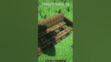 MINECRAFT - PARK BENCH 🧺 #minecraft #shorts #gaming #minecraftshorts