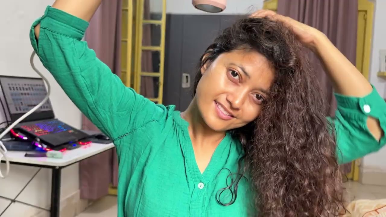 How I Style my curly Hair using Ikonic Me 3 in 1 Express styler | SHOBHA HANSDA VLOG |