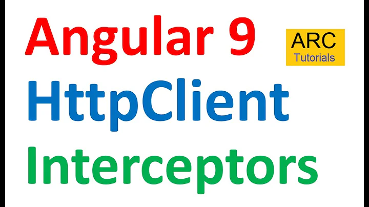 Angular 9 Tutorial For Beginners #66 - HTTP Interceptors