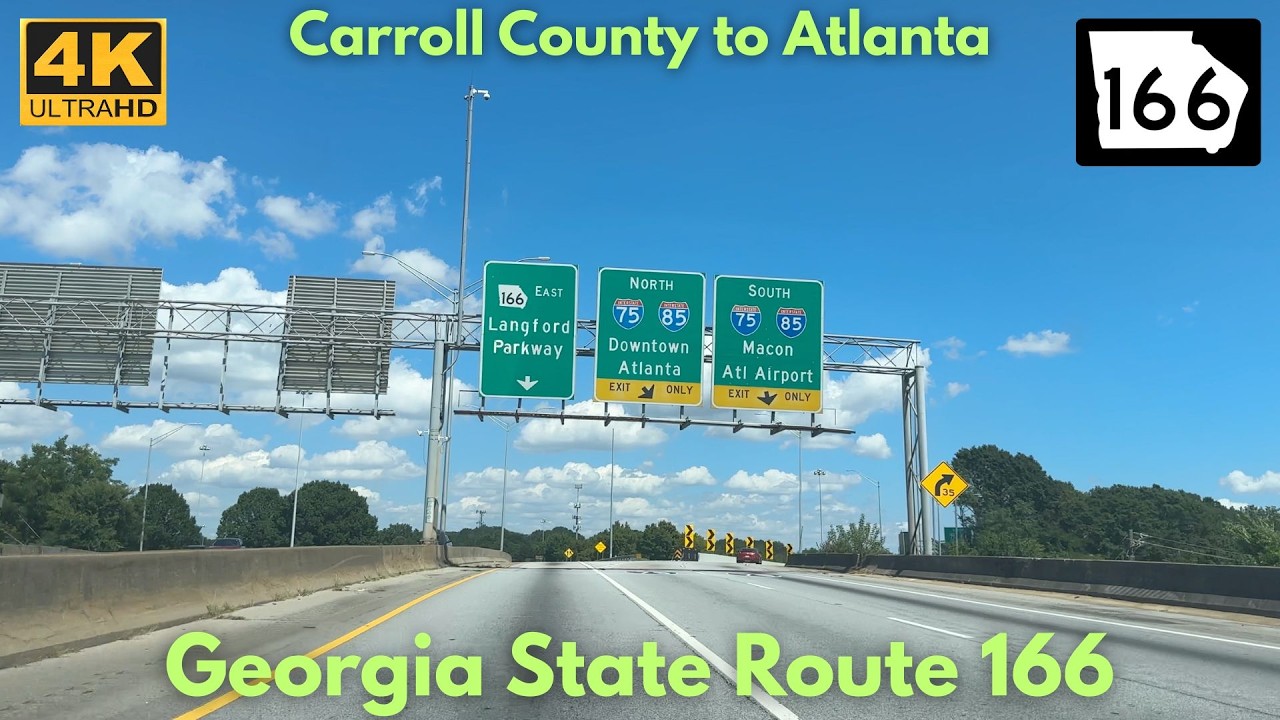 Georgia State Route 166 East | Bowdon, GA to Atlanta, GA - Full Drive [4K POV]