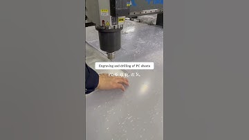 Engraving and drilling of PC sheets #polycarbonate #acrylic