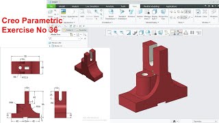 Creo Parametric Exercise No 36