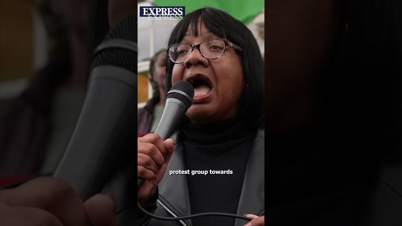 Diane Abbott Is Leader Of Pro Migrant Protest Group Escorted Towards Epping Clashes