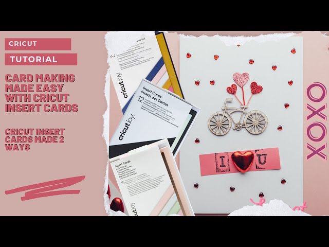 CARD MAKING MADE EASY WITH CRICUT INSERT CARDS - CRICUT INSERT CARDS MADE 2  WAYS 